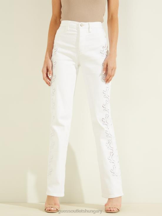 GUESS Sarma 8ZX4F219 80s Eyelet Straight Jeans