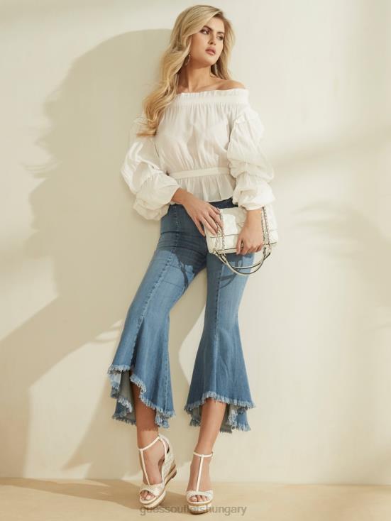 GUESS Sofia Wash 8ZX4F2 Sofia 1981 High-Rise Flared Jeans