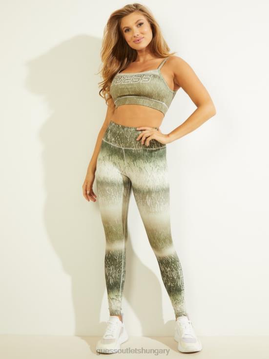 GUESS Allover Python Kaki Combo 8ZX4F2526 Corrine Python Leggings