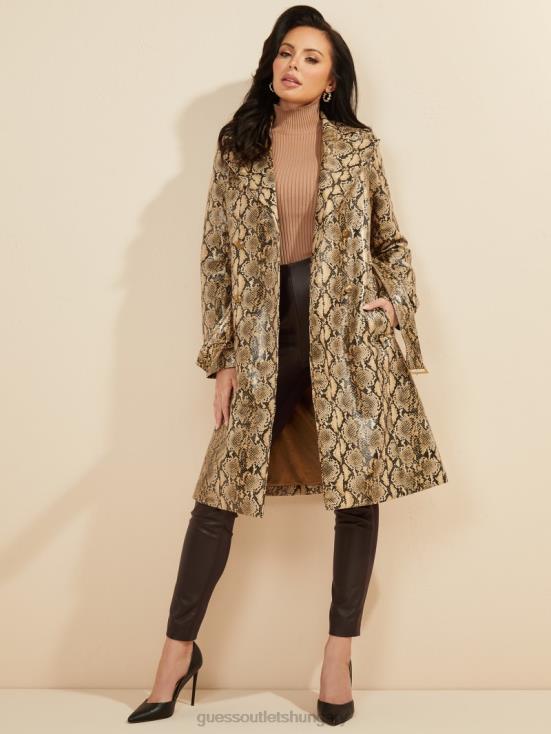 GUESS Burnt Wood Multi 8ZX4F2378 Coy High-Rise Leather Legging