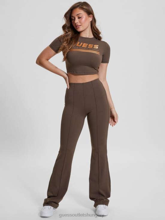 GUESS Dark Coffee 8ZX4F2055 Aggie Flare Leggings