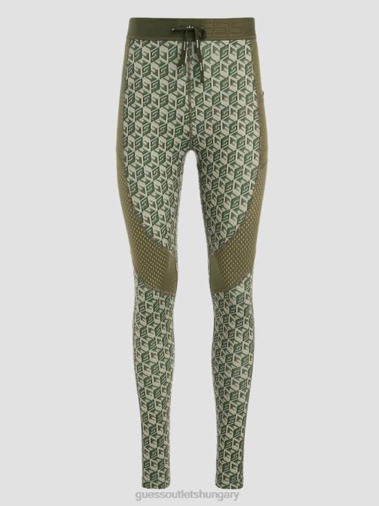 GUESS G Cube Olive Combo 8ZX4F2394 Eco Daria Cube Leggings