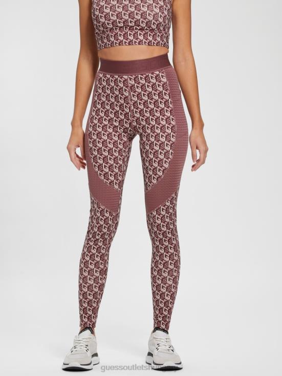 GUESS G Cube Red Combo 8ZX4F2425 Eco Daria Cube Leggings