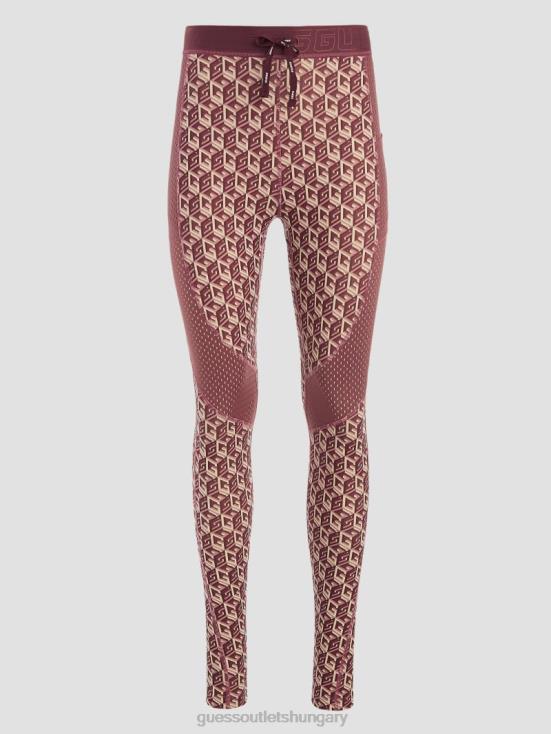 GUESS G Cube Red Combo 8ZX4F2425 Eco Daria Cube Leggings