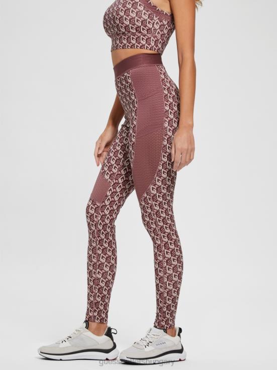GUESS G Cube Red Combo 8ZX4F2425 Eco Daria Cube Leggings