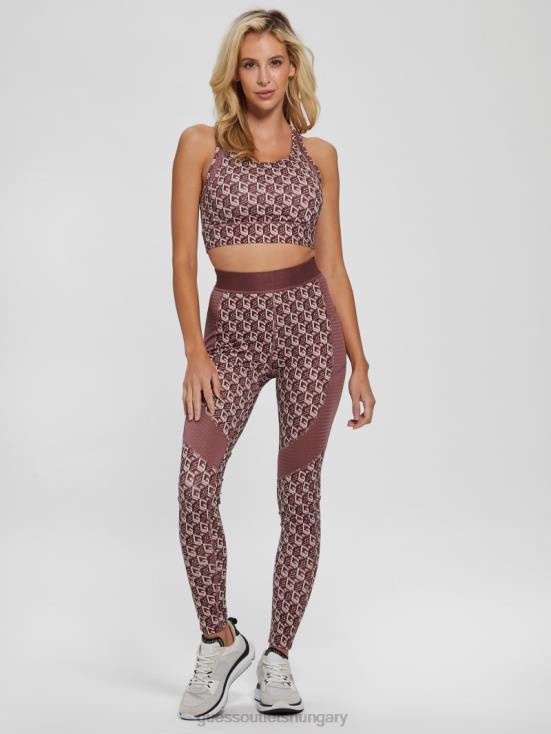 GUESS G Cube Red Combo 8ZX4F2425 Eco Daria Cube Leggings