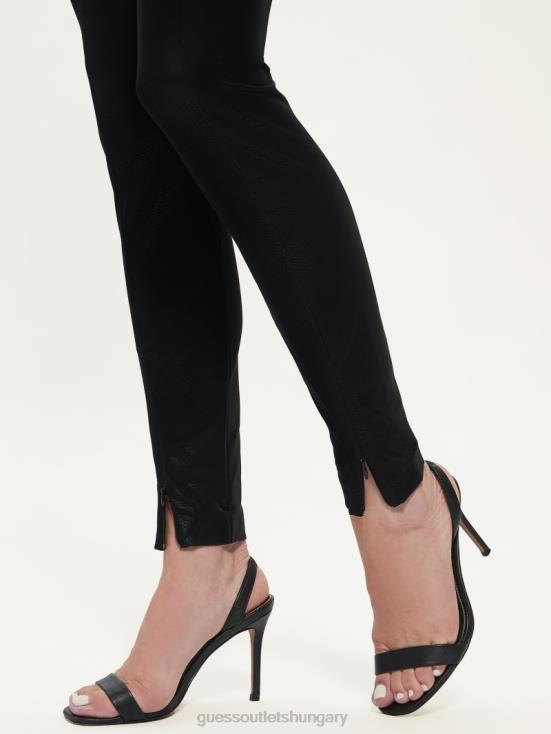 GUESS Jet Black Multi 8ZX4F2317 Katt Corset Leggings