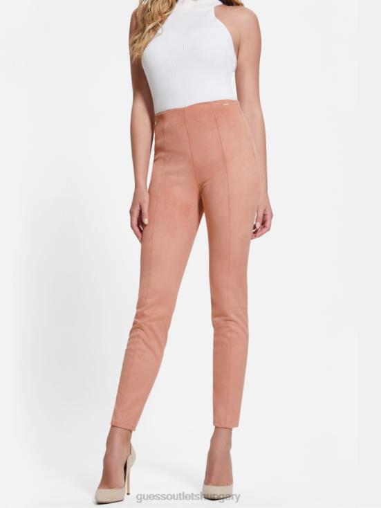 GUESS Satin Rose 8ZX4F2171 Maya Faux-Suede Leggings