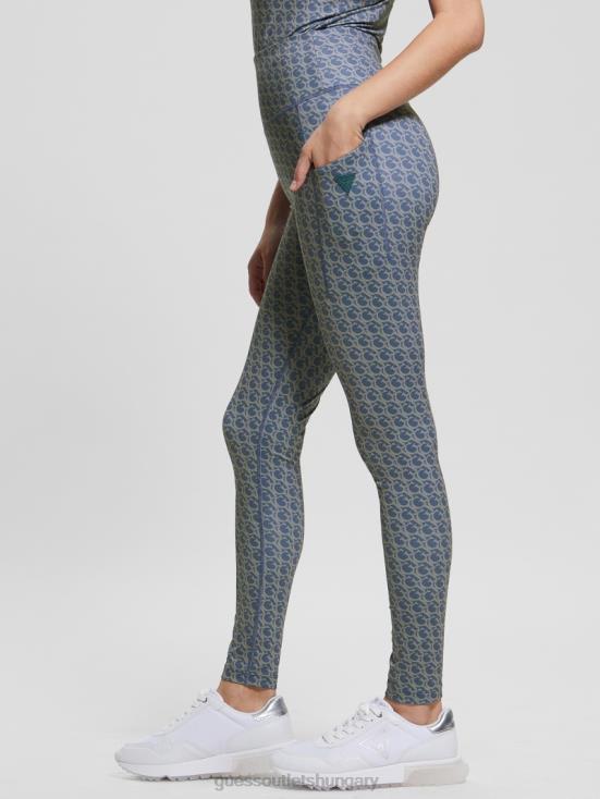 GUESS Small Gj Pastel Blue 8ZX4F2322 Logomania Leggings