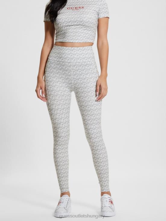 GUESS Stripe G-Cube Small Gray 8ZX4F2062 Eco G-Cube Active Leggings