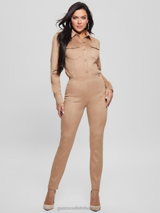 GUESS Wet Sand 8ZX4F2011 Maya Faux-Suede Leggings