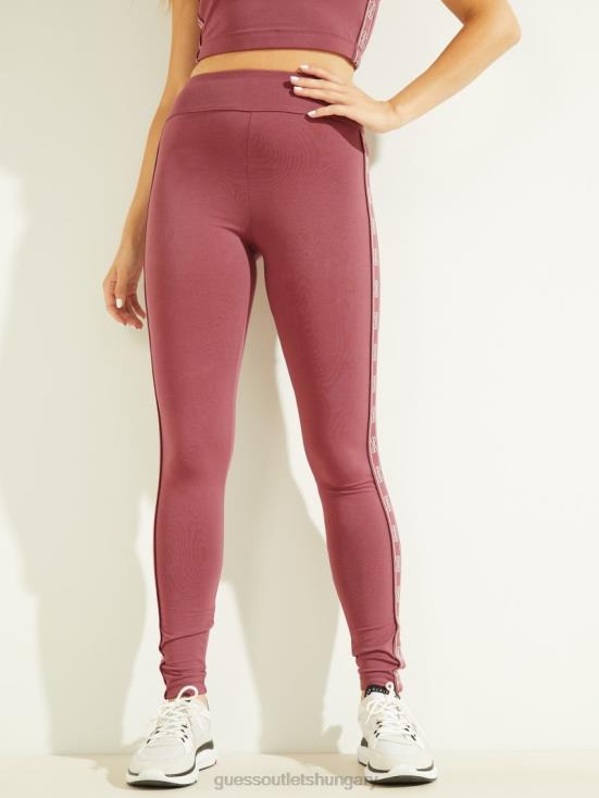 GUESS Wine Cellar 8ZX4F2416 Eco Doreen Logo Tape Leggings