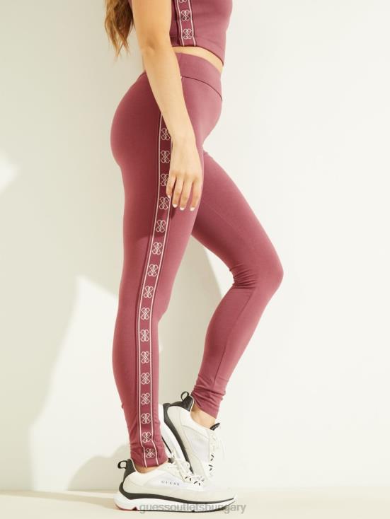 GUESS Wine Cellar 8ZX4F2416 Eco Doreen Logo Tape Leggings