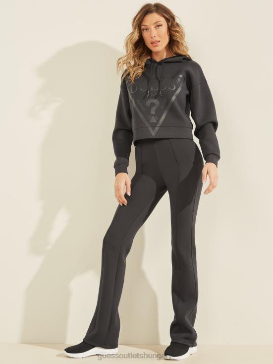 GUESS Blue Graphite Grey 8ZX4F2494 Eco Allie Wide-Leg Pants