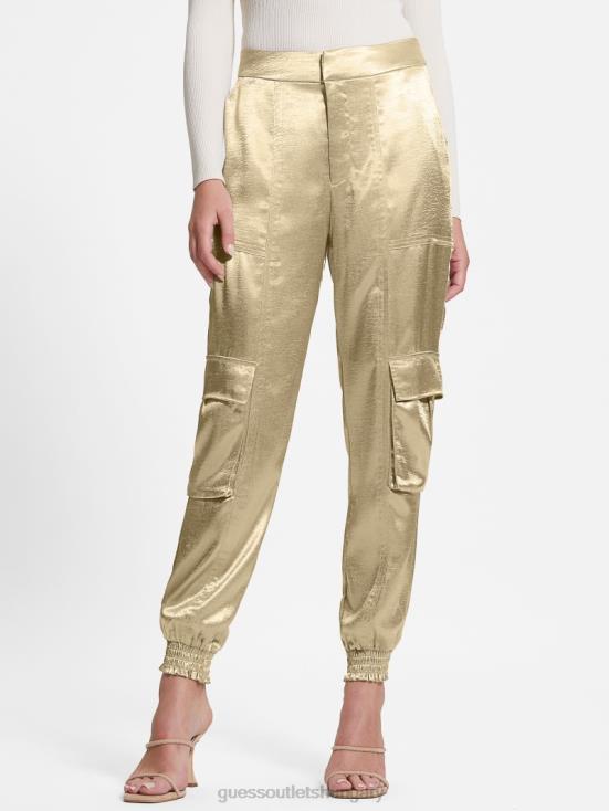 GUESS Cemento 8ZX4F2201 Eco Soundwave Satin Cargo Pants