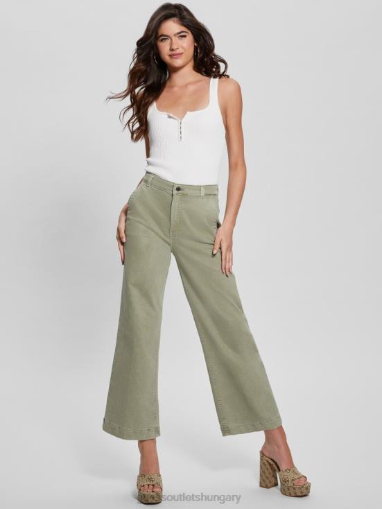 GUESS Dusty Fern Multi 8ZX4F2013 Darma High-Rise Wide-Leg Pants