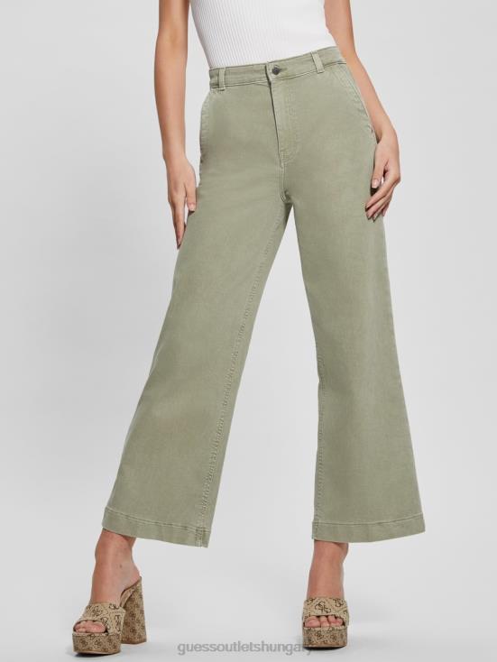 GUESS Dusty Fern Multi 8ZX4F2013 Darma High-Rise Wide-Leg Pants