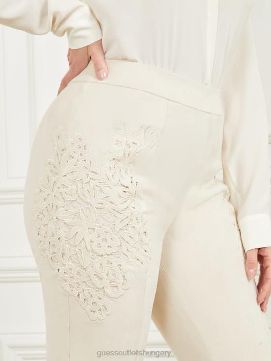 GUESS Ivory Bone 8ZX4F2101 Lorraine Pant
