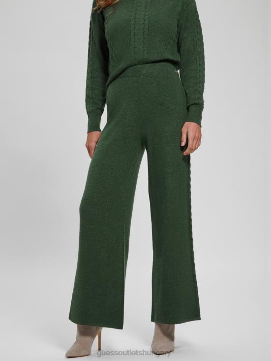 GUESS Moss Mat 8ZX4F2350 Teresa Wide-Leg Cable Pants
