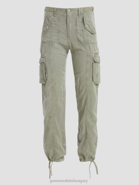 GUESS Ocean Sage Multi 8ZX4F2016 Eco Nessi Linen Cargo Pants
