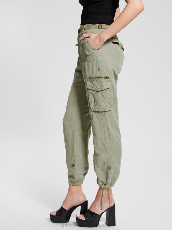 GUESS Ocean Sage Multi 8ZX4F2016 Eco Nessi Linen Cargo Pants