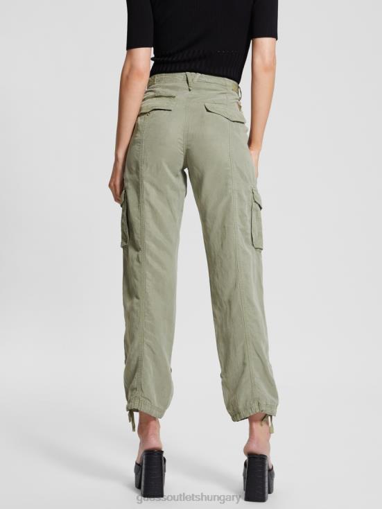 GUESS Ocean Sage Multi 8ZX4F2016 Eco Nessi Linen Cargo Pants