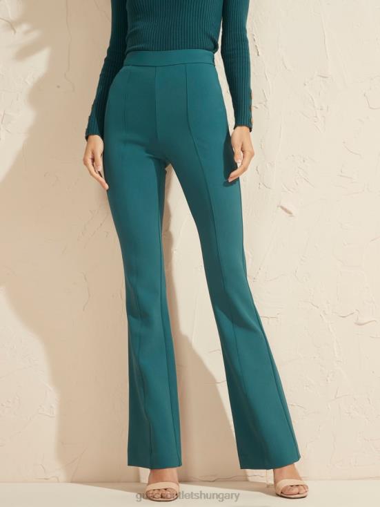 GUESS Regal Teal Multi 8ZX4F2259 Chloe Flared Pant