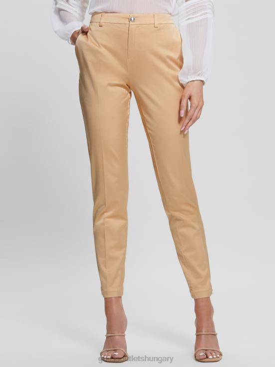 GUESS Sandy Peach Multi 8ZX4F2164 Zoe Satin Pants