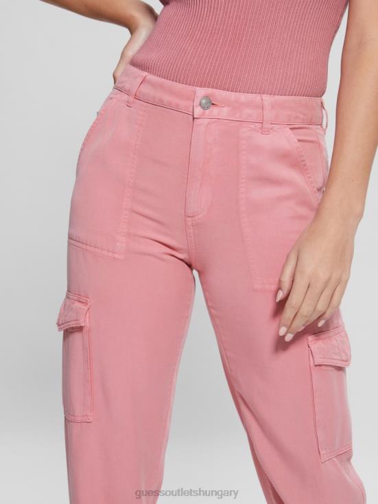 GUESS Vintage Blush Multi 8ZX4F2159 Bowie Chino Cargo Pants