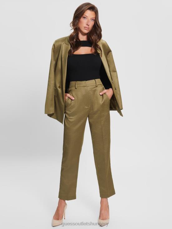 GUESS Warm Desert Multi 8ZX4F2424 Eco Alejandra Sateen Croc Pants