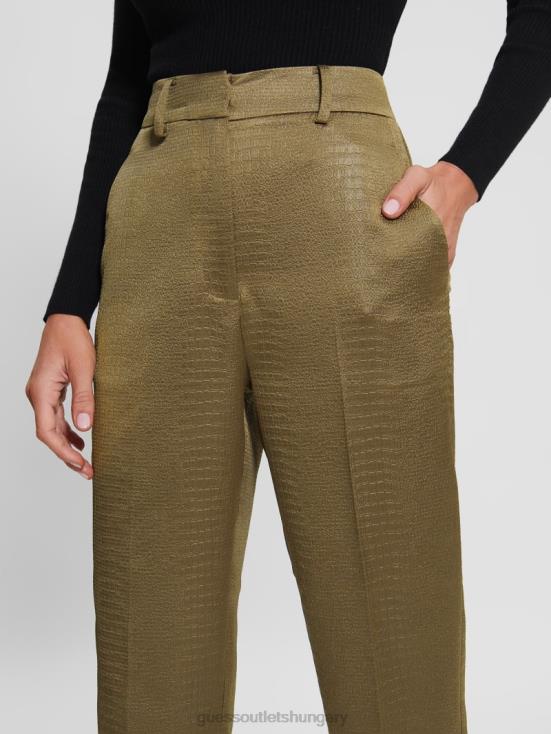 GUESS Warm Desert Multi 8ZX4F2424 Eco Alejandra Sateen Croc Pants