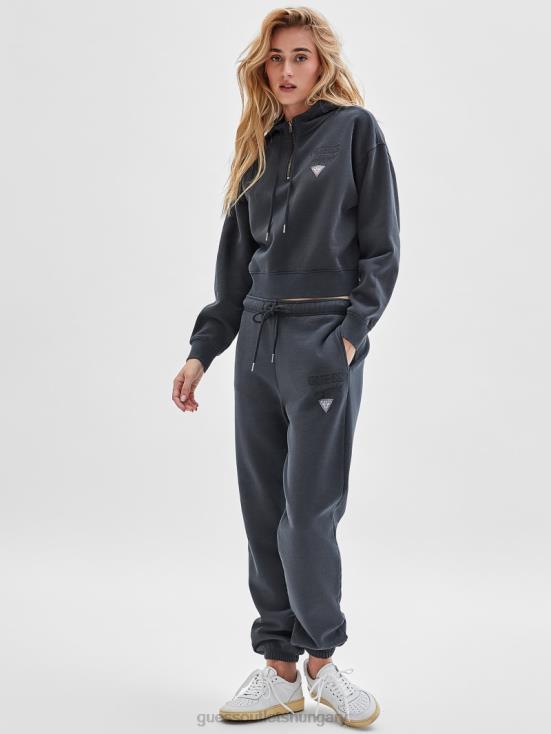 GUESS Washed Out Black Multi 8ZX4F2480 Originals Classic Logo Sweatpants