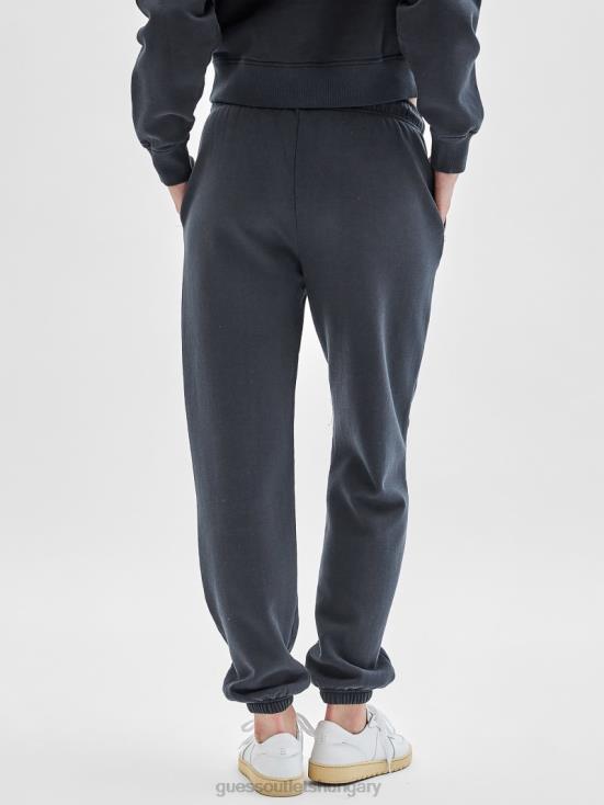 GUESS Washed Out Black Multi 8ZX4F2480 Originals Classic Logo Sweatpants