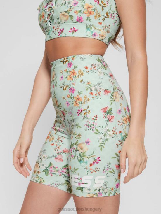 GUESS Acqua Field Flower 8ZX4F2193 Eco Davina Floral Biker Shorts