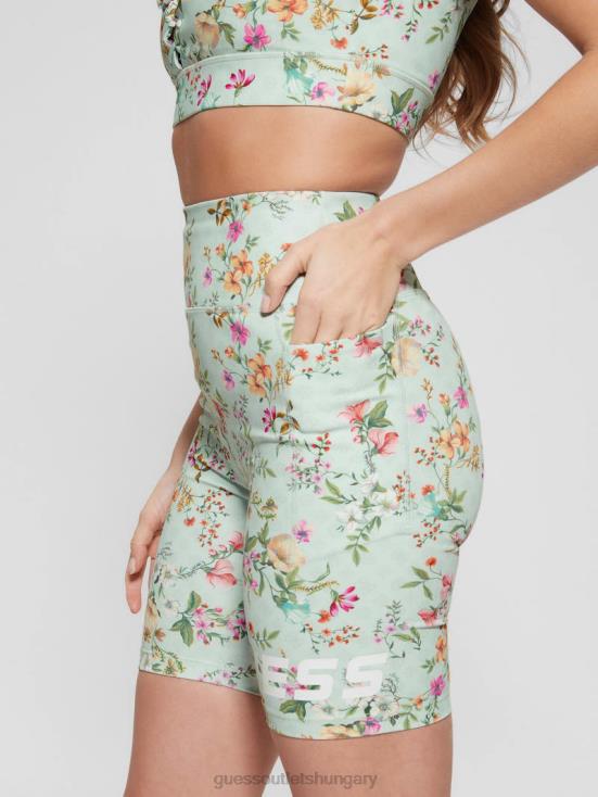 GUESS Acqua Field Flower 8ZX4F2193 Eco Davina Floral Biker Shorts