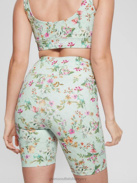 GUESS Acqua Field Flower 8ZX4F2193 Eco Davina Floral Biker Shorts