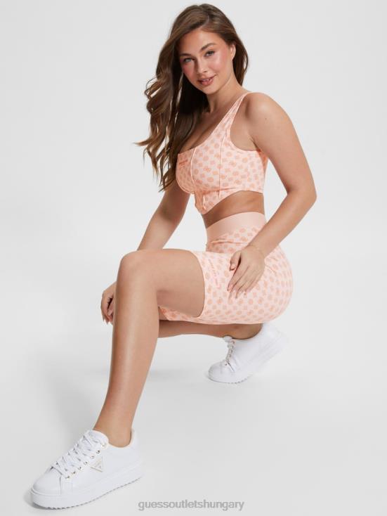 GUESS Aop Pink Ologram 8ZX4F2088 Aggie Biker Shorts