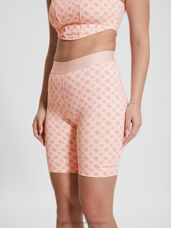 GUESS Aop Pink Ologram 8ZX4F2088 Aggie Biker Shorts
