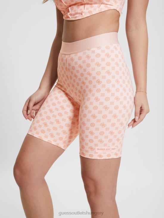GUESS Aop Pink Ologram 8ZX4F2088 Aggie Biker Shorts