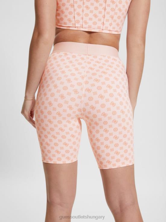 GUESS Aop Pink Ologram 8ZX4F2088 Aggie Biker Shorts