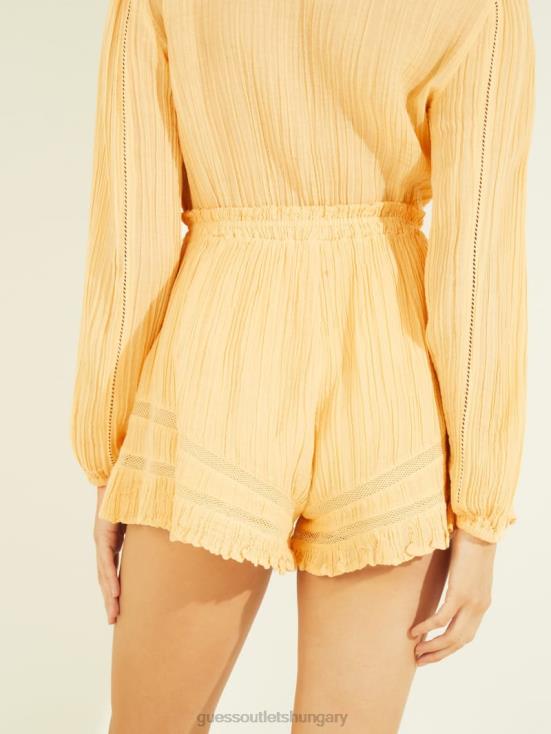 GUESS Butter Corn Multi 8ZX4F2247 Lensie Shorts