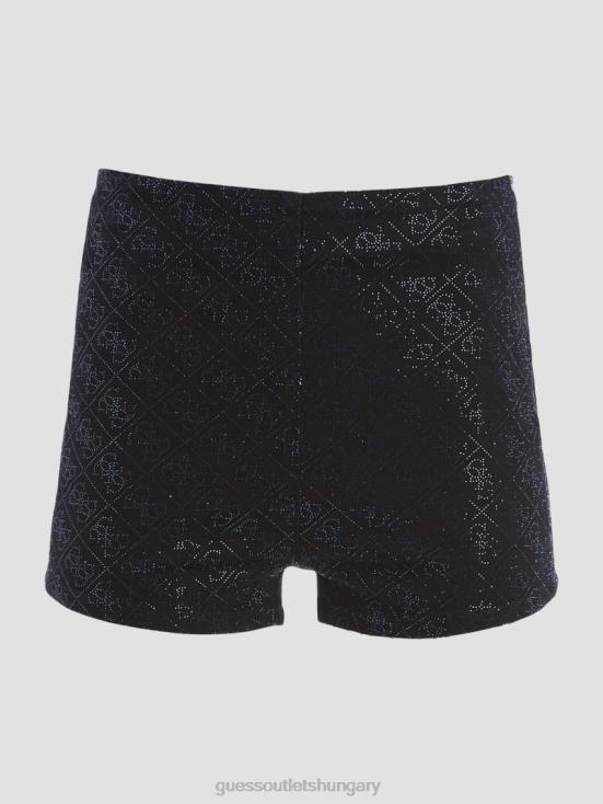 GUESS Carrie Glimpse 8ZX4F2060 Ultra Curve Rhinestone Shorts