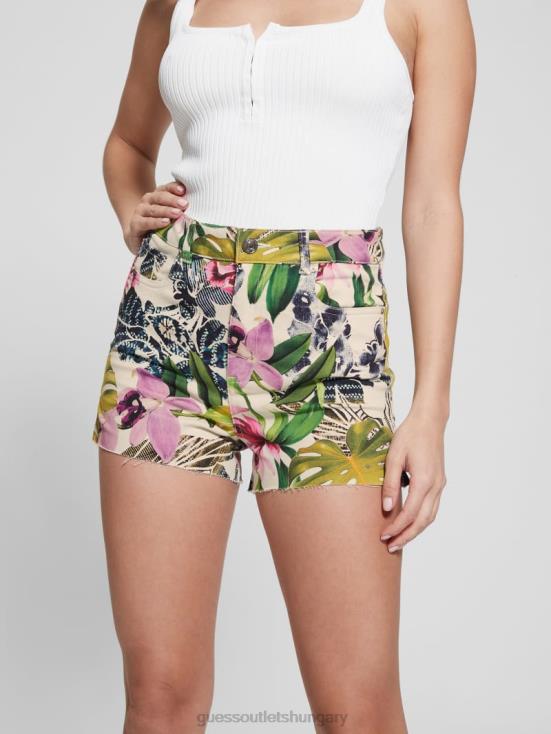 GUESS Island Fancy 8ZX4F2138 Printed Claudia Shorts