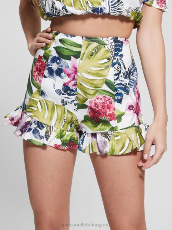 GUESS Island Fancy 8ZX4F2216 Eco Mayara Linen Shorts