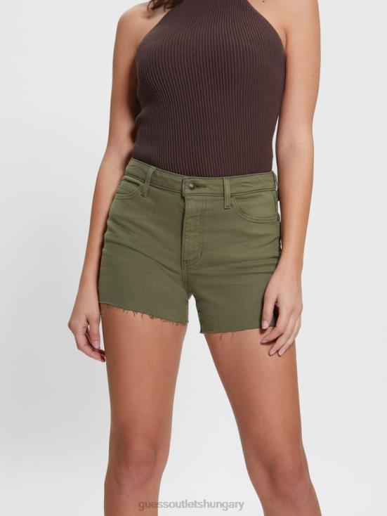 GUESS Lichen Leaf Green Multi 8ZX4F77 1981 Midi Shorts