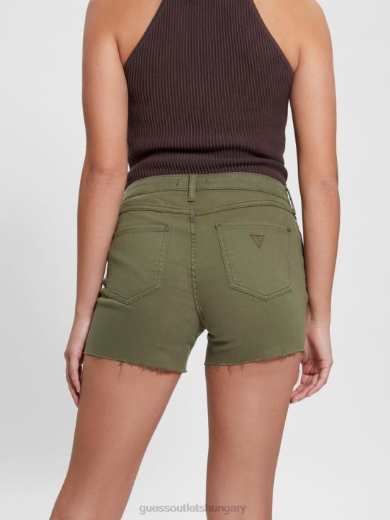 GUESS Lichen Leaf Green Multi 8ZX4F77 1981 Midi Shorts