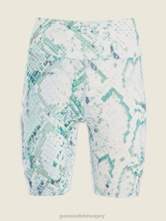 GUESS Modern Python Emerald Com 8ZX4F2392 Collyn Python Active Biker Shorts