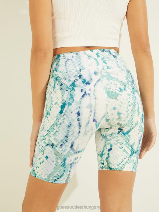GUESS Modern Python Emerald Com 8ZX4F2392 Collyn Python Active Biker Shorts
