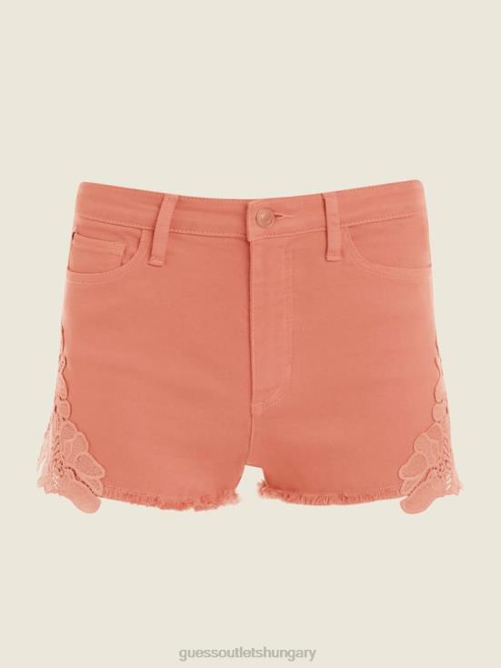 GUESS Peach Brulee Multi 8ZX4F247 1981 Embroidered Shorts