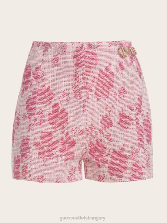 GUESS Pink Spring Wave 8ZX4F2066 Avah Woven Shorts